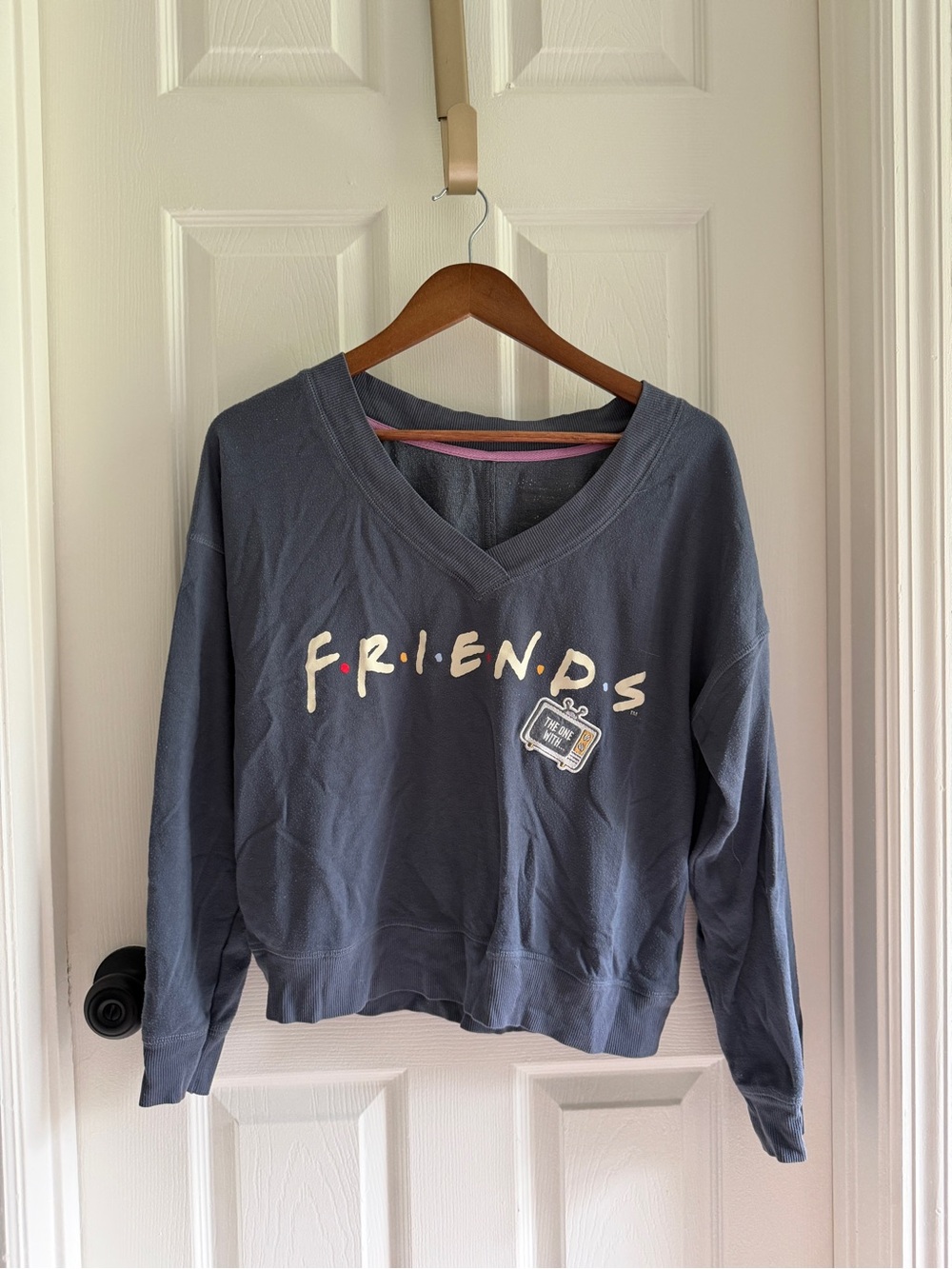 'Friends' Logo V-Neck Grey Loungewear